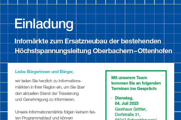 Ersatzneubau Höchstspannungsleitung Oberbachern - Ottenhofen