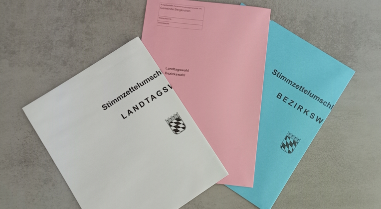 Briefwahlunterlagen Landtags- und Bezirkswahl 2023
