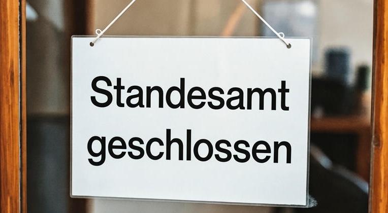 Standesamt geschlossen